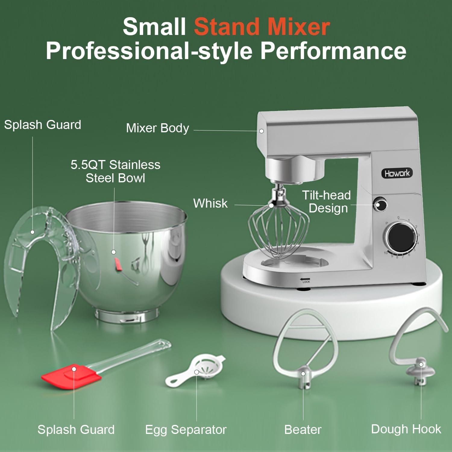 Weighing Our Pros & Cons: HOWORK 5.5QT Stand Mixer